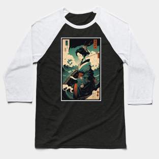 Musician Geisha Baseball T-Shirt